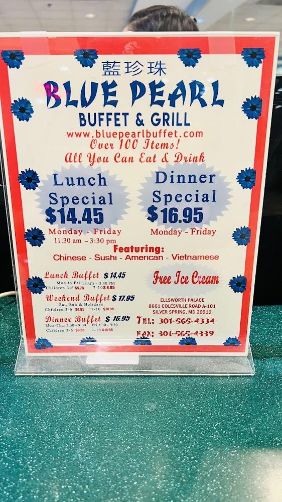 Blue Pearl Buffet & Grill Menu image 2